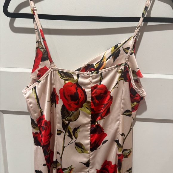 NWT Cider Satin Forgotten Rose Maxi Dress - Picture 8 of 9